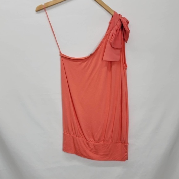 THE Limited Women’s Top M Small Orange Bow On Shoulder - Picture 3 of 16